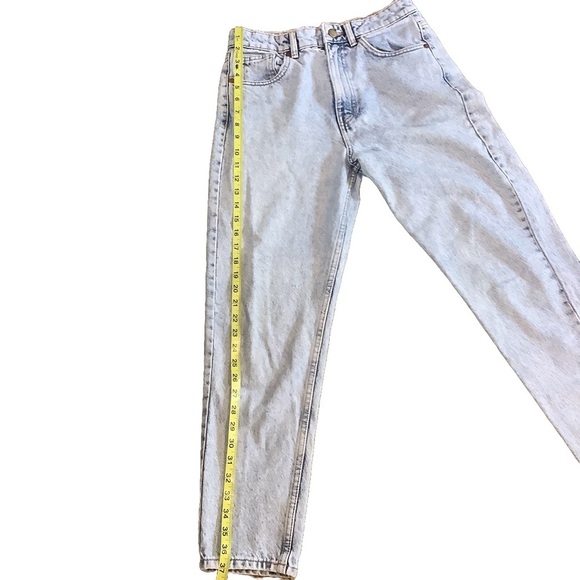 ZARA Stonewashed High-Rise Straight Leg Jeans Women’s Size 4 - Picture 9 of 10